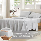 Comfort Spaces 100% Cotton Sheet Set Breathable, Lightweight, Soft with 12" Elastic Pocket Fits up to 14" Mattress, All Season Cozy Bedding, Matching Pillow Case, Twin Diamond Taupe 3 Piece Comfort Spaces