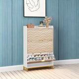 Tribesigns Shoe Cabinet, 3 Flip Drawers Shoe Storage Cabinet, Freestanding 24 Pair Shoe Rack Organizer, Wooden Tipping Shoe Closet Dresser for Entryway, Hallway, Bedroom, Living Room Tribesigns