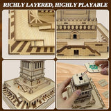 Ysityum 3D Wooden Puzzle for Adults - Statue of Liberty Wood Puzzle Modle Kits with USB LED Light, DIY Architecture Building Craft Toy Set Brain Teaser Gifts for Kids & Teens (147PCS) Ysityum