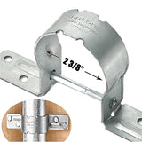 Fence Brackets SupConn（12Pcs) , Tube Tie 2-3/8" , Steel to Wood Fence Bracket, Galvanized Fence Post Bracket，Fence Brackets for Metal Posts - Fence Post Repair （No Include Screws） SupConn