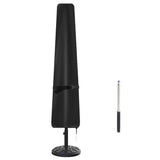 J&C Umbrella Cover, Windproof, UV Resistant Market Parasol Covers 7ft to 11ft Waterproof Outdoor Patio Umbrella Cover Black J&C