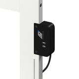 AFI, Madison Queen Platform Bed with Matching Footboard, Twin XL Trundle, and Attachable USB Charger, White AFI