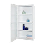 IDYLLOR Plastic Medicine Mirror Cabinet for Bathroom 16 x 26 inch, Surface and Recessed Mount IDYLLOR