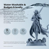 ANYCUBIC Water Washable ABS-Like Resin 3.0, 3D Printer Resin, High Toughness and High Precision, Easy to Post-Process, Low Odor, Wide Compatibility for All LCD 3D Printers (Gray, 1kg)