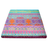 MAXYOYO Mattress Cover for Traditional Japanese Futon Mattress, Futon Floor Mats Cover with Zipper, Super Soft and Machine Washable, Bohemian, Twin MAXYOYO