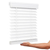 Lotus & Windoware Cordless, 2 Inch Faux Wood Blind, 40" Wide x 48" Long, Window Blinds, Blinds & Shades, Blinds for Indoor Windows, Smooth, Bright White - 40" x 48",Bright White LOTUS & WINDOWARE