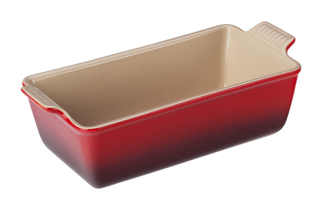 Le Creuset Stoneware Heritage Loaf Pan, 9" x 5" x 3" (1.5 qt.), Cerise Le Creuset