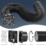 UniTak3D Smoke Exhaust Kit with Efficient Ventilation 4500RPM Fan and Pipe,Exhaust Smoke&Odors,Fan Fume Extraction Kit Exhaust Fan for Laser Engraver and 3D Printer Enclosure Tent Cover UniTak3D