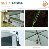 Screen House Room 13x9Ft DMH OUTDOORS Screen Tent Mesh Gazebos w/ 2 Magnetic Doors, Included Projection Screen, Camping Tent Screened Canopy Shelter for Outdoor Patios Backyards Activities DMH OUTDOORS