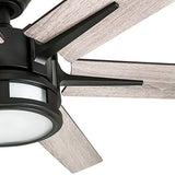 Honeywell Ceiling Fans Kaliza Modern 56 Inch Ceiling Fan with Light, Remote Control Fan, LED Indoor Fan with 6 Blades, Gray Oak and Light Oak Blade Finish Options, Bronze (51036-01) Honeywell Ceiling Fans