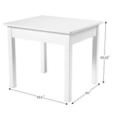 Melissa & Doug Wooden Table & Chairs - White Melissa & Doug