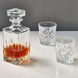 Marquis By Waterford Markham Square Decanter & Double Old Fashion Pair Decanter Set, 2 Count (Pack of 1), Clear, 30 fluid ounces Marquis By Waterford