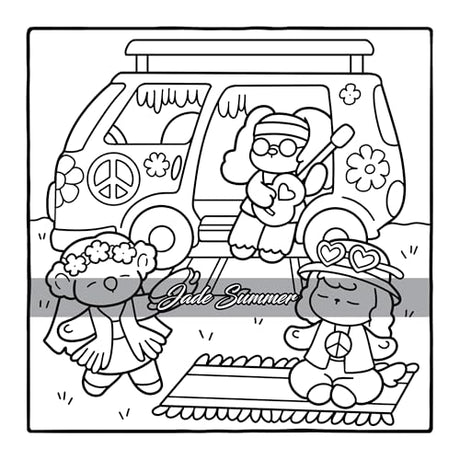 Cozy Eras: Cute Coloring Book for Adults and Teens with Adorable Characters and Nostalgic Scenes for Relaxation (Comfy and Cozy Coloring Books) WoodArtSupply