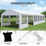 Raysfung 20' x 40' Party Tent Heavy Duty, Wedding Tent with Removable Sidewalls, Outdoor Gazebo Event Shelters Canopy for Birthday Party Raysfung