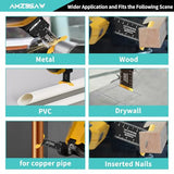 AMZBSAW 110PCS Oscillating Saw Blades Set, Professional Titanium Oscillating Tool Blade for Metal Wood Plastics, Quick Release Multi Tool Blades Kits Fit Bosch Dewalt Milwaukee Ryobi AMZBSAW