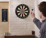 Viper Slash Official Competition Bristle Steel Tip Dartboard, WDF Accredited with Staple-Free Ultra-Thin Metal Wiring, Self-Healing Professional-Grade African Sisal, Magnetic Dart Holders,Black Viper
