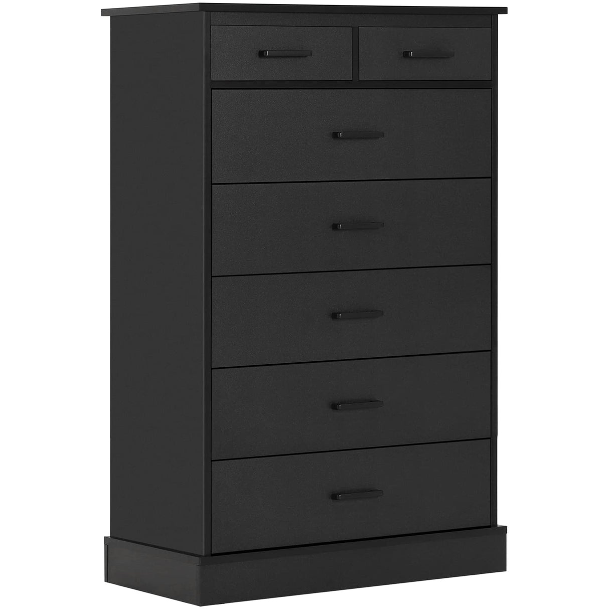 Hasuit Black Dresser for Bedroom, Tall 7 Drawer Dresser with Sturdy Base, Wood Storage Tower Clothes Organizer, Large Storage Cabinet, Chest of 7 Drawers for Closet, Living Room, Hallway Hasuit