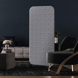 DECOLAB Free Standing Room Dividers, Fabric Room Separation Panels for Bedroom, Dressing Room, Home, Office, Restaurant, Scratch Resistance, 29"x65", Frost DECOLAB