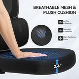 ALLGOD Ergonomic Office Chair, Breathable Mesh Ergonomic Desk Chair with Adjustable Lumbar Support, Flip-up Armrests, Computer Chairs Comfortable for Home, Office, Work, 300lbs, Black ALLGOD