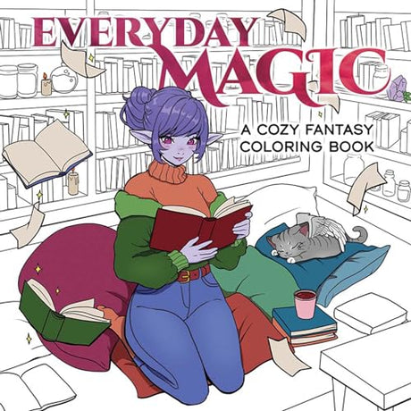 Everyday Magic: A Cozy Fantasy Coloring Book (Dover Adult Coloring Books) WoodArtSupply