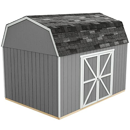 Handy Home Products Braymore 10x16 Do-It-Yourself Wooden Storage Shed - WoodArtSupply