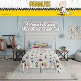 Collectibles Peanuts Snoopy Bedding Super Soft Cozy Microfiber 4 Piece Full Sheet Set, (Officially Licensed Product) by Franco Franco