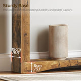 YATINEY Narrow Console Table, 5.9'' Thin Entryway Table, Behind Couch Table for Small Spaces, Small Farmhouse Hallway Table, for Living Room, Hallway, Foyer, Rustic Brown CT19RR YATINEY