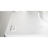 WorkPro® Electric Height-Adjustable Standing Desk with Wireless Charging, 60", White WorkPro