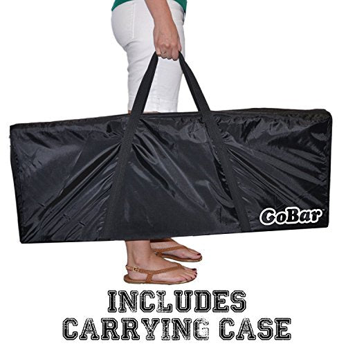 GoBar Portable High-Top Bar Table with Interchangeable Skirts - Ideal for Events and Parties GoPong