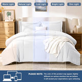 CozyLux Full Size Comforter Sets White - 7 Pieces Bed in a Bag Full, Oeko-Tex Certified Bed Set, All Season Soft Bedding Set with Down Alternative Comforter, Sheets, Pillowcases & Pillow Shams CozyLux