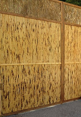 FOREVER BAMBOO Wainscoting Wall Panel for Interior Decoration Bamboo Wall Panel Natural Raw 48 in H x 96 in L FOREVER BAMBOO