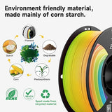 Official Creality PLA PRO (PLA+) Plus Filament Rainbow 1.75mm, Ender PLA + Rainbow Color Change 3D Printer Filament, 1kg Spool (2.2lbs), Dimensional Accuracy ±0.02mm. Fit Most 3D Printers Creality