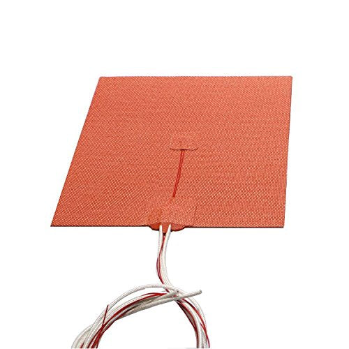 USA Import Material 200X200mm 500W 110V Cube Flexible Silicone Heater Compatible with Voron V2.4 3D Printer Prusa i3 RepRap 3D Printer Heated bed (110V) POLISI