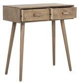 Safavieh Home Dean Mid-Century Modern Chocolate 2-drawer Console Safavieh
