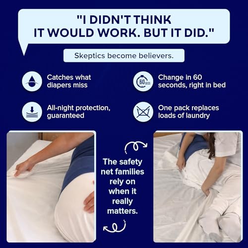 PEELAWAYS Waterproof Disposable Bed Sheets – for Use in Home Mattresses, Hospital Beds, Massage Tables, Hotels, and Campers – Comes with 5 Quick and Easy Peel Away Layers for Your Use PEELAWAYS