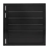 Swinging Doors Cafe Doors, Retro Counter Swinging Doors, Indoor Pine Wood Single Door 35.4"x35.4" Parlor Butler Door for Hallway Kitchen Bar Pub Entrance Partition Black (35.4"x35.4") Bulelula