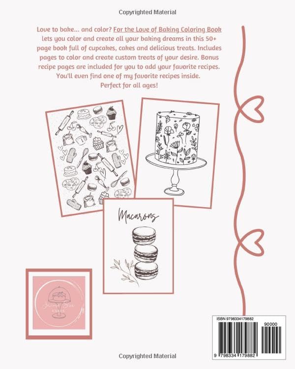 For the Love of Baking Coloring Book WoodArtSupply