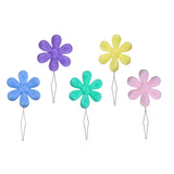 BEADNOVA Embroidery Needle Threader Tool 5pcs Plastic Flower Head Sewing Machine Needle Threader for Hand Sewing Cross Stitch Craft Knitting Quilting (5pcs, Mix Colors) BEADNOVA