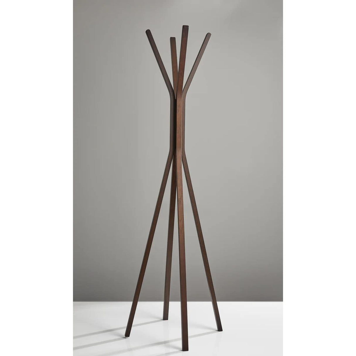 Adesso Toby Coat Rack, Walnut Adesso