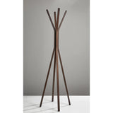 Adesso Toby Coat Rack, Walnut Adesso