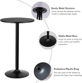 ERGOMASTER Two-in-one Adjustable Height Bar Tables – 24 inch Round Cocktail Table with Sturdy Metal Base, 120 lbs Capacity, 40"/22" Two Convertible Height for Living Room,Restaurant Bistro ERGOMASTER