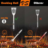 BBQ Accessories Kit - 20pcs Stainless BBQ Grill Tools Set for Smoker Camping Barbecue Grilling Tools BBQ Utensil Set Outdoor Cooking Tool Set with Canvas Bag Gift for Thanksgiving Day, Christmas Cooking Coll