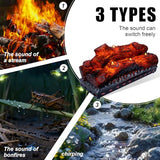 DAINIQUKANHAI Electric Fireplace Logs Realistic Flame Effect Candle LED Flame Light USB Powered Electric Fireplace Remote Control Fireplace Placement Home Decoration 12.4*5.91*7.87 In No Heat Function dainiqukanhai