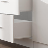 ROMSHINE Large Garage Storage System with 6 Drawers, 3-Piece Workshop Cabinet Set with Wall Mounted Storage, Utility Bookshelf Pantry Cabinet for Home Office Shopping Malls Retail Console, White ROMSHINE