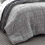 Eddie Bauer - Queen Comforter Set, Microsuede Bedding with Soft Sherpa Reverse, 3 Piece Bed Set with Matching Pillowcases (Sherwood Grey) Eddie Bauer