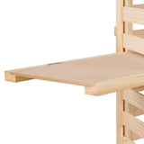 SSWBasics 3-Panel Wood Display With 3 Shelves - Unit Can Be Stained Or Painted - Great for a Wide Range of Merchandise from Housewares, Clothing and Beverages - Natural Pine SSWBasics