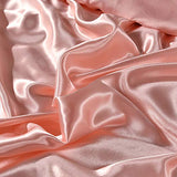Erosebridal Hotel Pink Duvet Cover Twin/Single Silk Like Satin Bedding Set Summer Reversible Quilt Comforter Cover Honeymoon Sexy Luxury Soft Lightweight Brushed Bedspreads for Farmhouse Room Decor Erosebridal