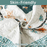 BEDIFANY Cotton King Size Quilt Sets, Lightweight King Quilt Bedding Set (98 x 106 inch) Garden Style Floral Bedspread King Size Coverlet Set for Bed Decorations - All Seasons, 3 Pieces BEDIFANY