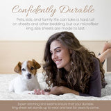 Linen Market 4 Piece King Size Sheets (Gray Vines) - Sleep Better Than Ever with These Ultra-Soft & Cooling King Sheets for Your King Size Bed - Deep Pocket Fits 16" Mattress