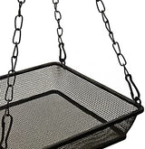 Hanging Bird Feeder Tray Platform Metal Mesh Seed Tray for Bird Feeding Outdoor Garden Decoration for Wild Backyard Attracting Birds WOWARE